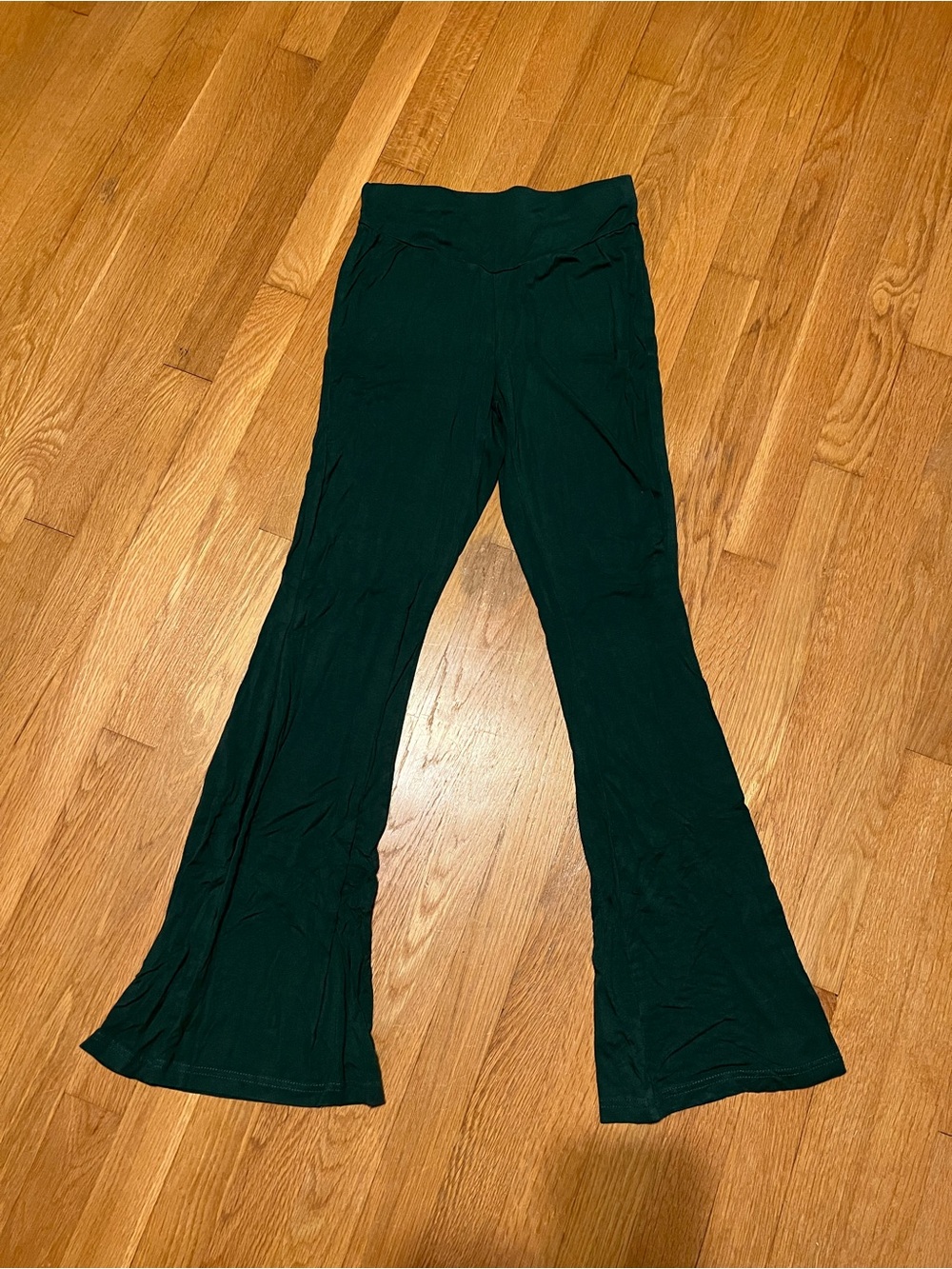 SHEIN Flare Lounge Pants in Green, Size Small